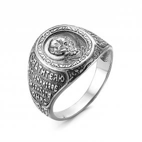 Кольцо из черненого серебра Святитель Николай Чудотворец Иордань Б-Ко-085 Св.Николай Б-Ко-085 Св.Николай фото